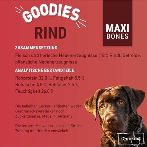 Chewies Dogleckerli Training Maxi Cheville de Boeuf – 200 g – Collations pour Chien sans Sucre et avec Une Forte teneur en Viande – Idéal comme friandises d'entraînement pour Votre Chien - Image 6