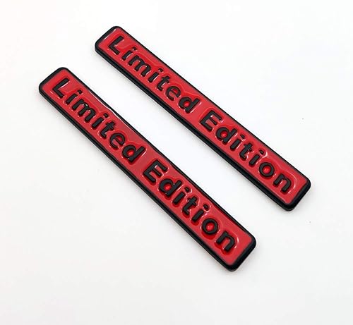 Miniatura 4 de 2 calcomanías de metal 3D de edición limitada con logotipo de alta calidad para guardabarros laterales de automóvil, calcomanías para maletero