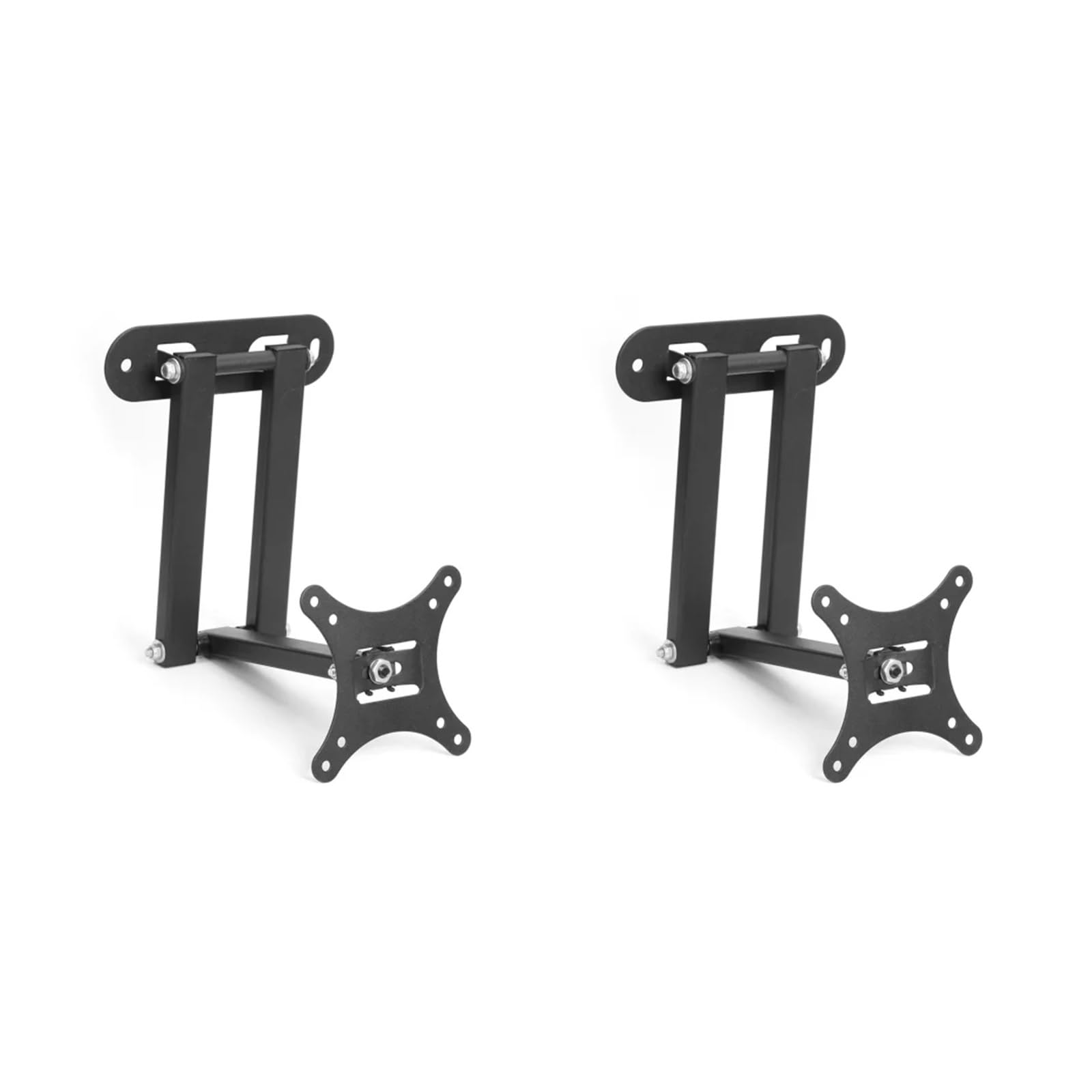 Supporto universale telescopico da parete con supporto di carico 40 kg per monitor LCD da 17 a 32 pollici, supporto di espansione regolabile per TV (2 pezzi)