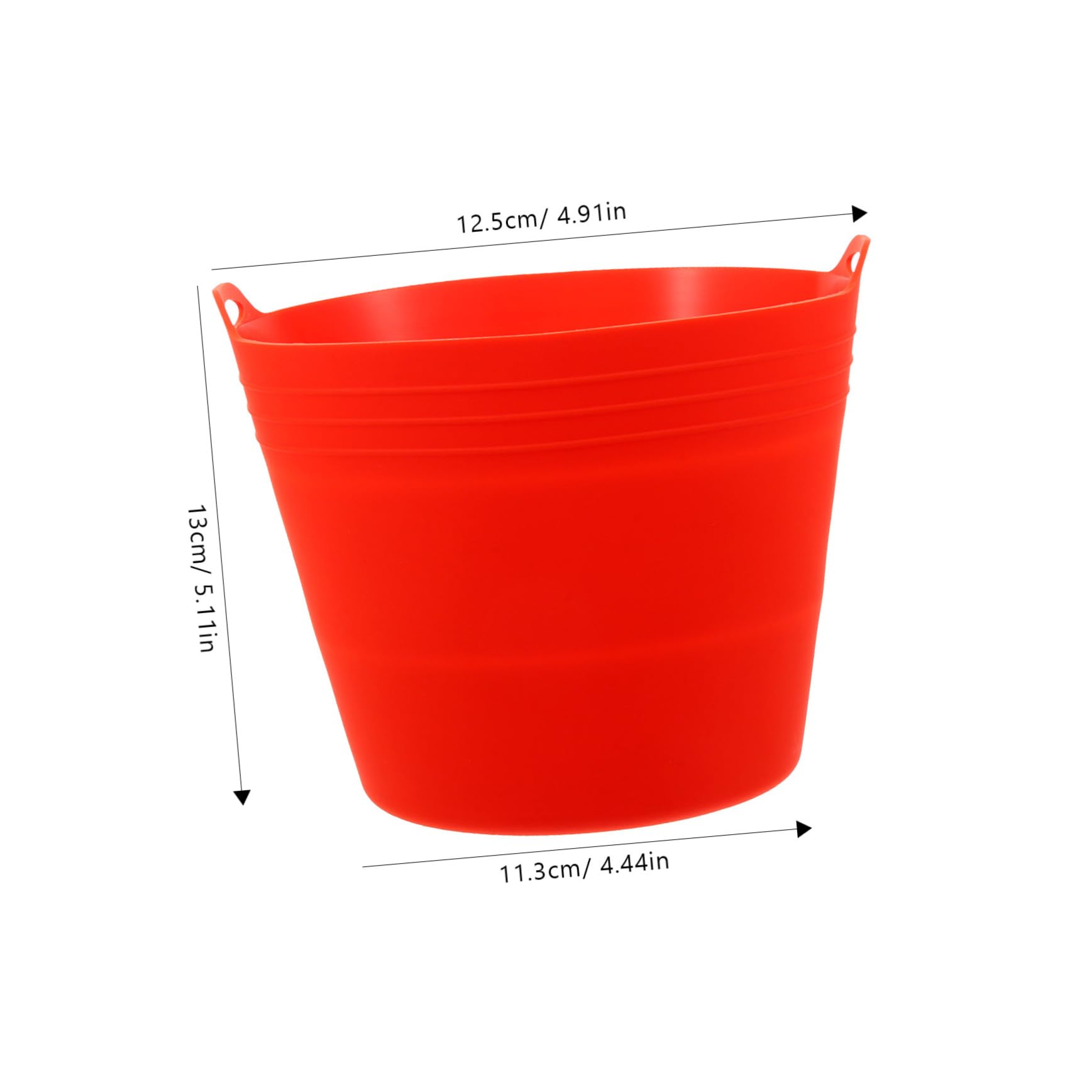 INOOMP BBQ Oil Bucket Liner for Grill Silicone Grilling Accessory Leakproof Sturdy Heat-Resistant Easy to Store and Clean Orange