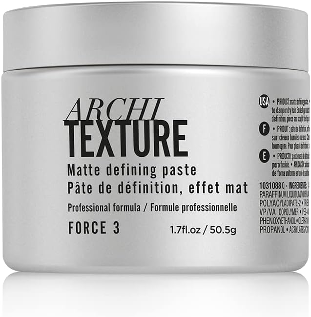 Architexture - Medium Hold Texturizing Pomade, Creates Texturized Structure and Matte Definition, for All Hair Types