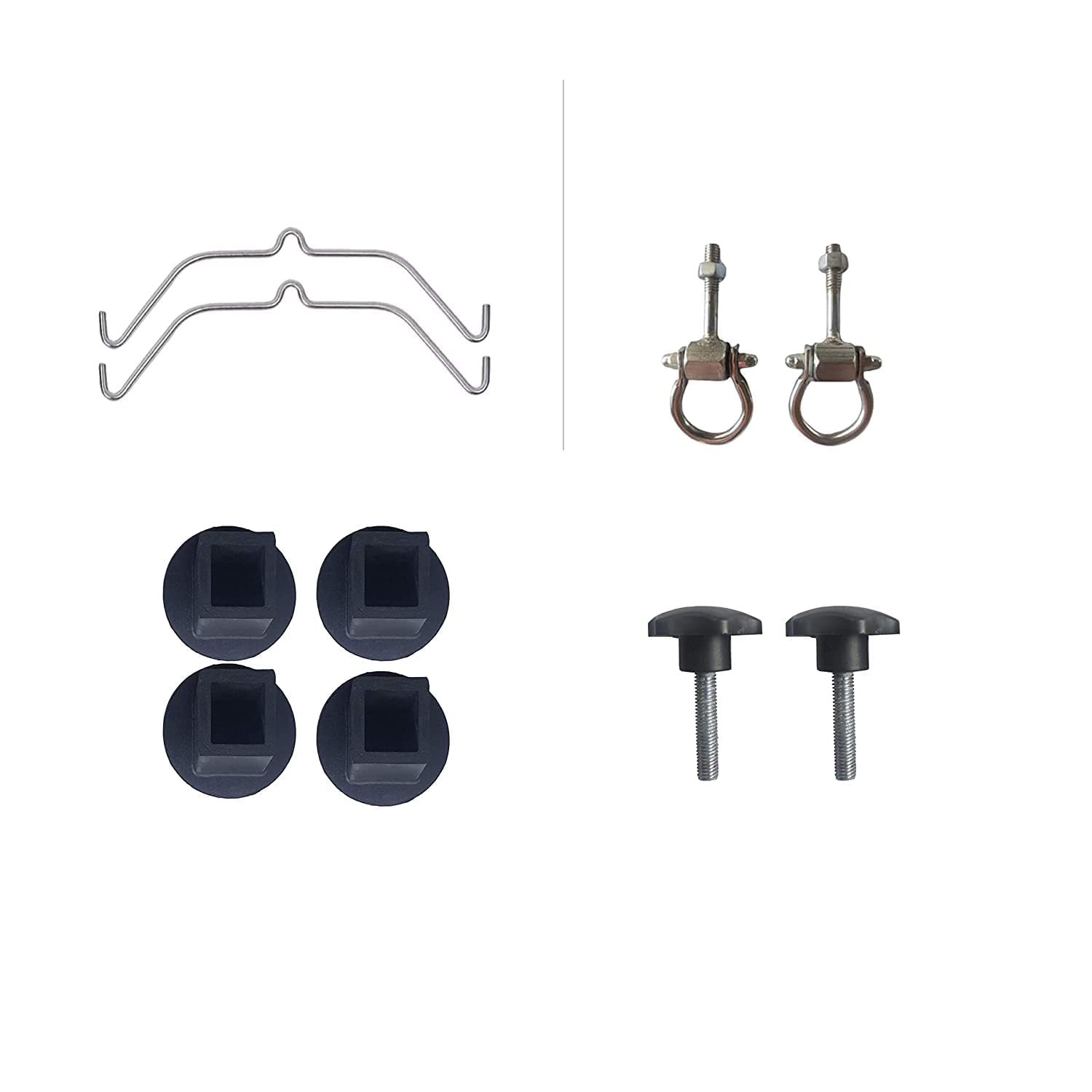 AMDOT Baby Folding Cradle Kit With Hanger, Vacuum, Bearing Kadi And Upper Nob (Bolt)-Everything You Need For Safe And Comfortable Sleep (Cradle Kit Set),Multicolor