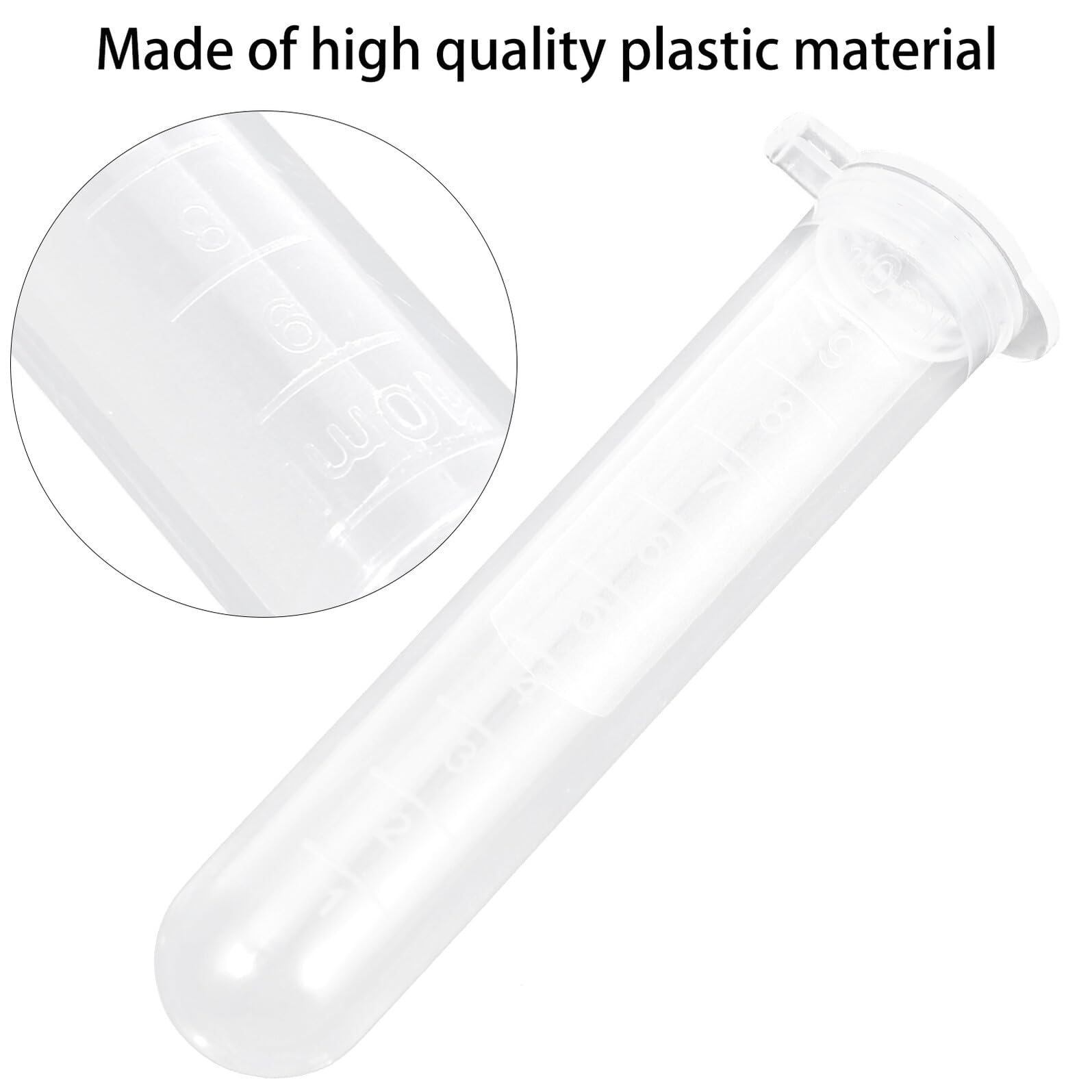 Alipis Provette da Centrifuga Graduate 10ml in Plastica 200 Pezzi | Campioni e Coloranti Alimentari, Design Scala per Lettura Facile, Uso in Laboratorio