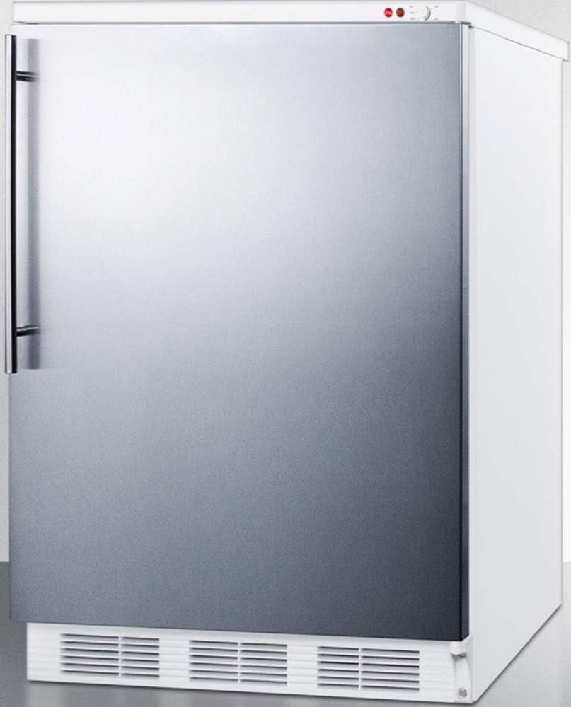 Summit VT65MBISSHV Upright Freezer, Stainless Steel