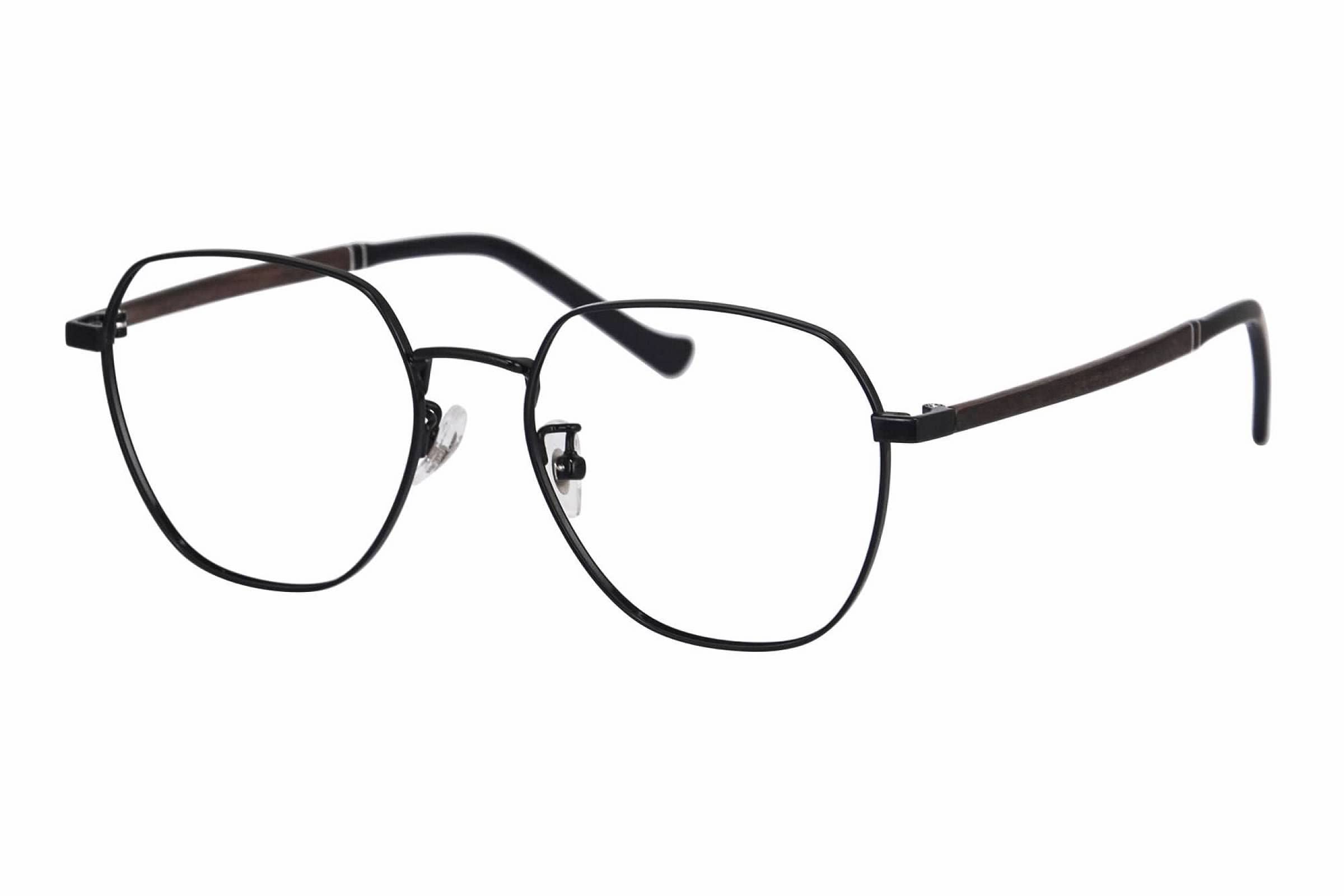 SHINU Herrenbrille Holz Kurzsichtige Brille Vintage Trending Eyewear 2022 Titan Optischer Rahmen Herren -NSW910(C1,275