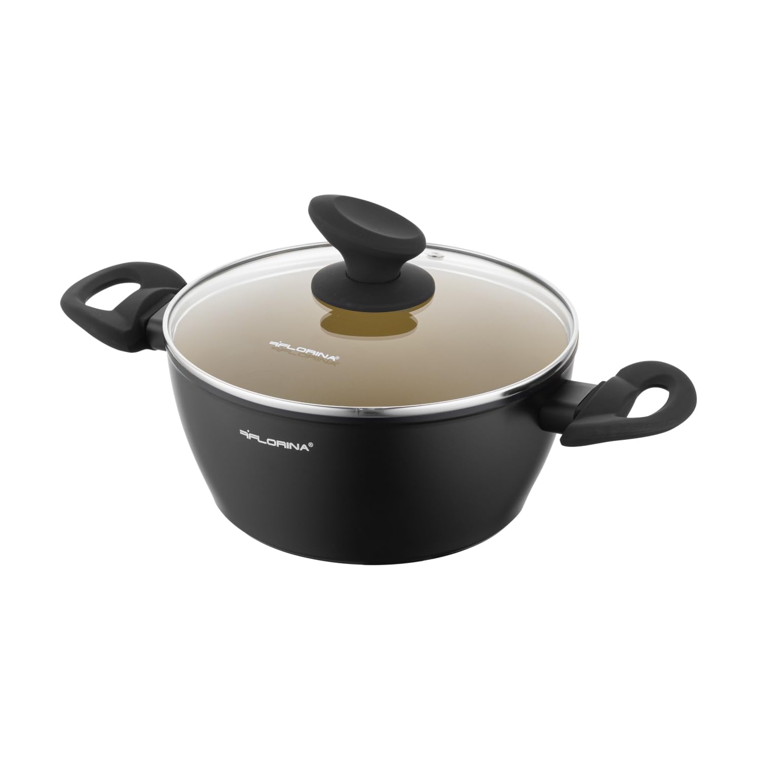 Olla de aluminio de 20 cm de alta durabilidad con recubrimiento cerámico antiadherente Amvegan