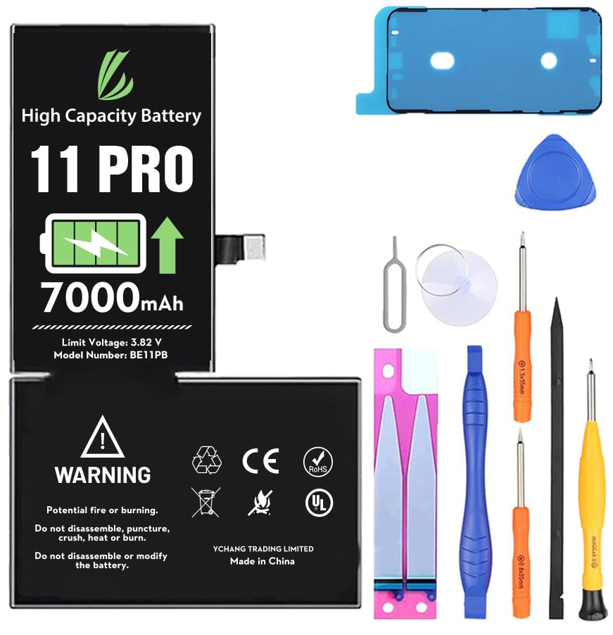 Amazon.com: LL TRADER Battery for iPhone 11 Pro 7000 mAh High