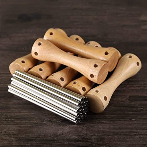 Soporte para botellas de vino de madera sólida para escritorio miniatura 6