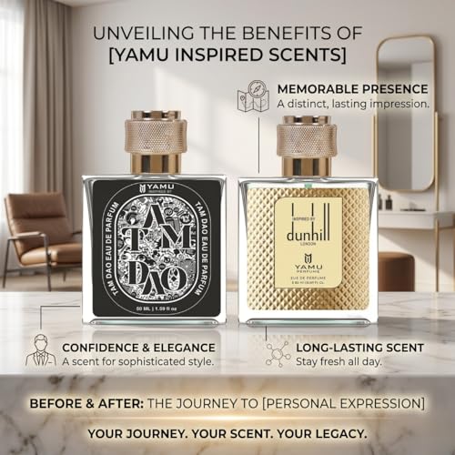 Image of Tam Dao & Dunhill London Perfume Inspired by Perfume Set for Men & Women | Luxury Long Lasting |Eau De Parfum for Men & Unisex - Woody, Spicy & Sandalwood Fragrance Gift Kit (2 x 50ml)