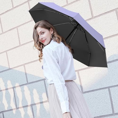 Image of Umbrella for Women | Umbrellas for Men | UV Coated 3 Fold Umbrella for Rain with Auto Open and Close Small Printed Folding Travel-Foldable Windshield