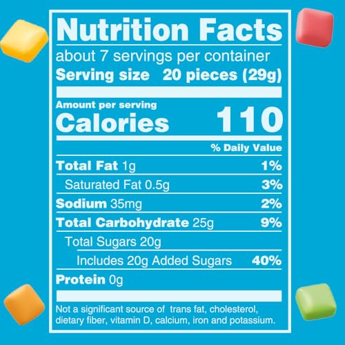 STARBURST Minis Tropical Candy Bulk Candy Bags Of Fruit Chews Snacks 7.2oz - image 2