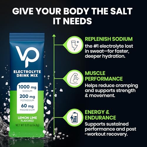 Image of Venture Pal High Sodium Sugar-Free Electrolyte Powder Packets - Hydration Packets with Sodium, Potassium & Magnesium | Zero Calories | Keto, Vegan, and Paleo Friendly | 30 Sticks