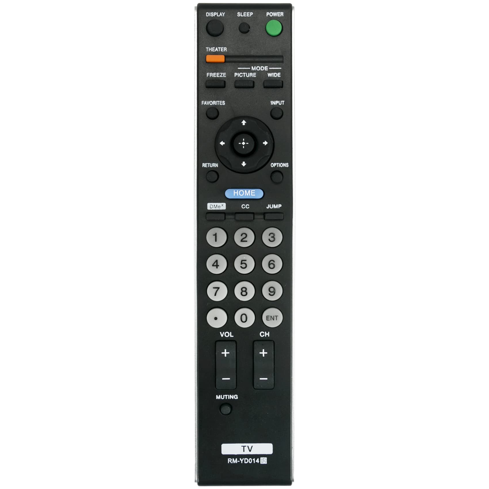 RM-YD014 Replace Remote Compatible with Sony TV KDL-52WL135 KDL-40VL130 KDL-52XBR4 KDL-40XBR4 KDL-46VL130 KDL-46XBR4 KDL-46V3000 KDL-40V3000 KDL-32XBR4 KDF-37H1000 KDL-40D3000 KDL-40XBR5 KDL-46XBR5