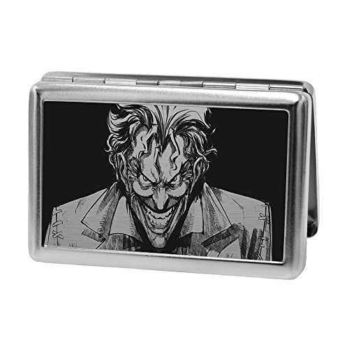 Cartera de Metal Joker Tarjetero Rígido Buckle-Down de Bolsillo