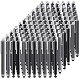 Outus Stylus Pen Set of 100 Universal Capacitive Stylus Compatible with Samsung, Tablet, Most Devices with Capacitive Touch Screen (Black)