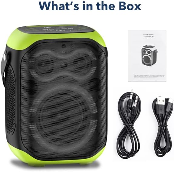 Miniatura 9 de Altavoces Bluetooth portátiles 80 W gran potente inalámbrico al aire libre fuerte estéreo sonido bajo profundo Boombox TWS altavoz de fiesta en casa