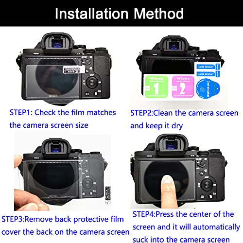 Protector de pantalla para Ricoh GR III kit de 3 unidades de cristal para cámara GR3 7