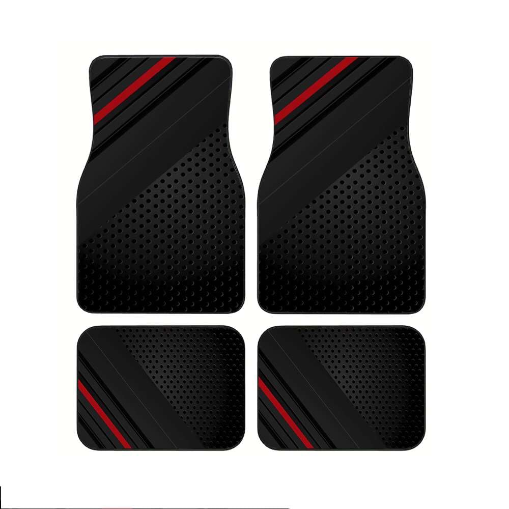 ONEMAJI 4 Pcs Vehicle Car Floor Mats for Smart EQ fortwo 2020, Auto Carpet Liners Interior Foot Protectors Heavy Duty Mud Covers Automotive Debris Guards