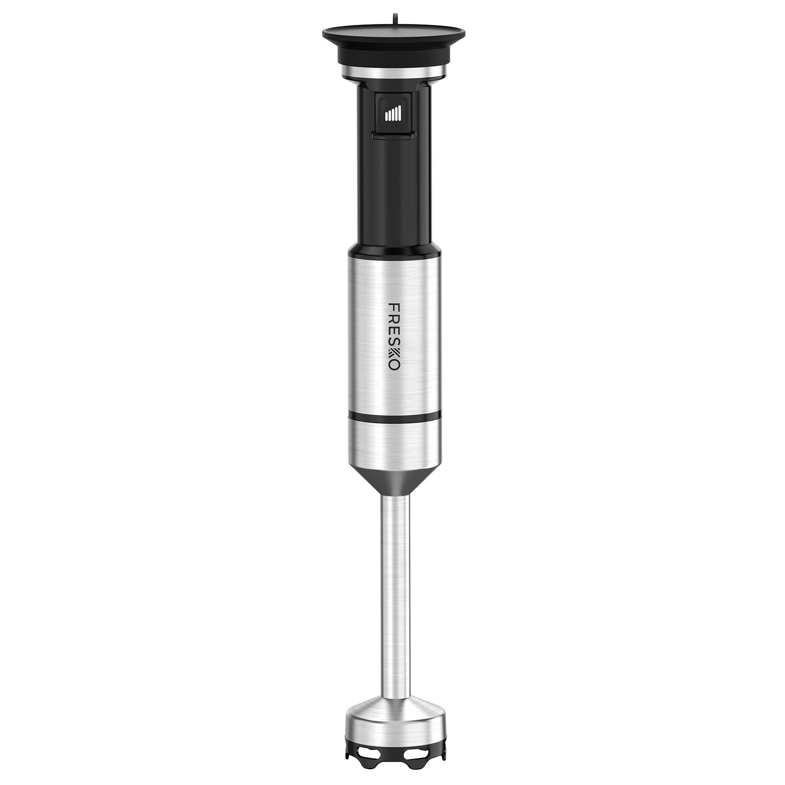 FRESKO Mixeur Plongeant 1000W, Vitesse Variable, Conception détachable | Pied Acier Inoxydable avec Protège-Casserole, pour Bébé, Soupes, Smoothies, Purées et Sauces, Noir