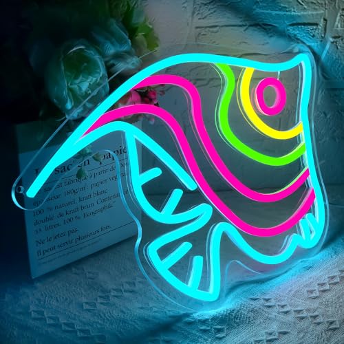 Butterfly Fish Neon Sign for Wall decor Fishing Neon light for Man Cave - image 2