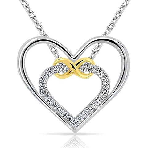 Planetys 925 Sterling Silver Heart Pendant Cover