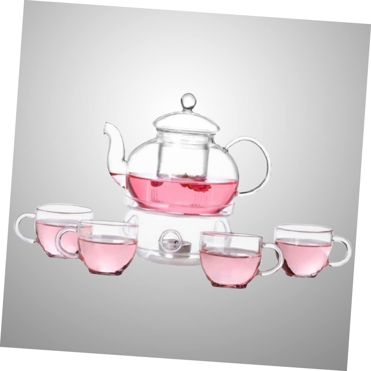 Juego de té Kungfu de 6 Piezas con Tetera y Tazas Resistentes al Calor para té Caliente y frío.