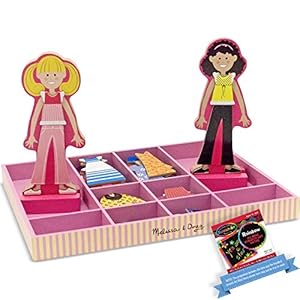 Melissa & Doug Abby & Emma Magnetische Anziehpuppen Set 04940