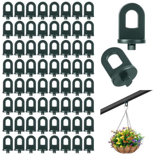 OFFCUP 80x Gewächshausclips Stabile Pflanzenhalter Aufhängevorrichtungen für Gewächshaus Ösen Rankhilfe Clips Kunststoff Gewächshaus Zubehör für Paradies Rankhilfe Aufhängen Pflanzen