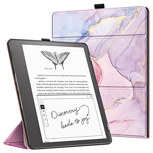 Fintie (�t�B���e�B�[) �O�܂�P�[�X Kindle Scribe (2022�N����) 10.2�C���`�p - ���y�ʃX�����V�F�� �܂肽���ݎ��X�^���h�J�o�[ �����X���[�v/�E�F�C�N�@�\�t�� �O���b�^�[�}�[�u��