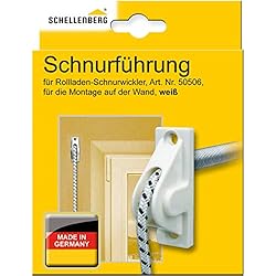 Persianas Enrollables Con Cuerda Schellenberg 11034 Guía de cuerda con muelle espiral para persianas enrollables, blanco