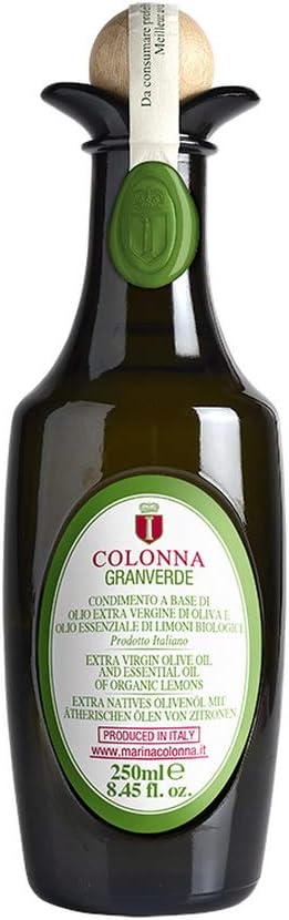 ColonnaGranverde Extra Virgin Olive Oil w/Organic Sicilian Lemons - 8.5 oz (Pack of 2)