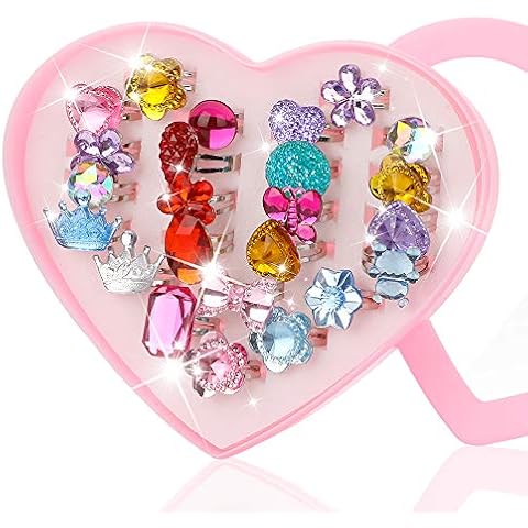 Hifot Prinzessin Schmuck Verstellbare Ringe Cover