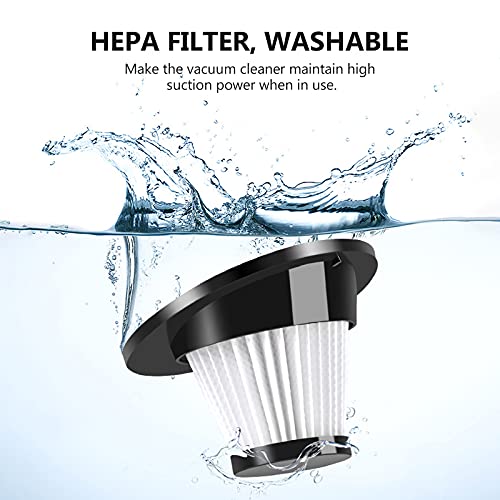 Bittor Handheld Vacuum Cleaner, 120W High-Power Cordless Rechargeable Vacuum Cleaner, Wet And Dry, Suitable For Home, Car, Office, With Three Filters And Three Different Nozzles #TOP4