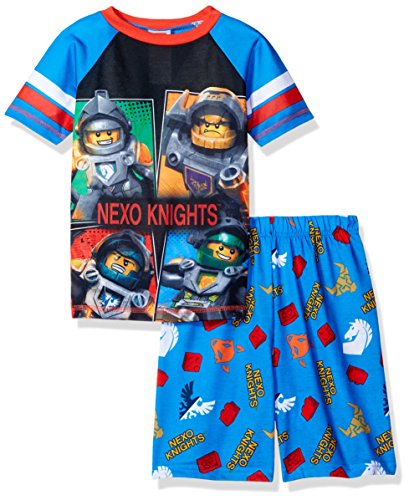 LEGO Nexo Knights Little Boy's 2-pc Pajama Short Set, Blue, 4/5