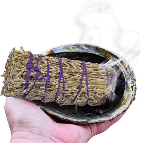 Youding Varita para manchas de lavanda, varita natural para manchas de lavanda, decoración de lavanda, aromas refrescantes para limpiar la energía de la casa para manchas de humo