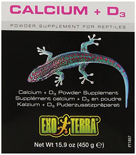 Exo Terra Reptile Calcium and Vitamin D3, 16-Ounce