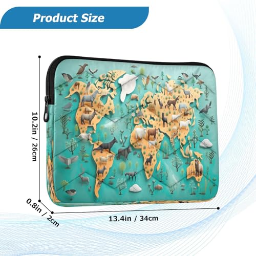 Funda para portátil 13-14 pulgadas con diseño acuarela miniatura 3