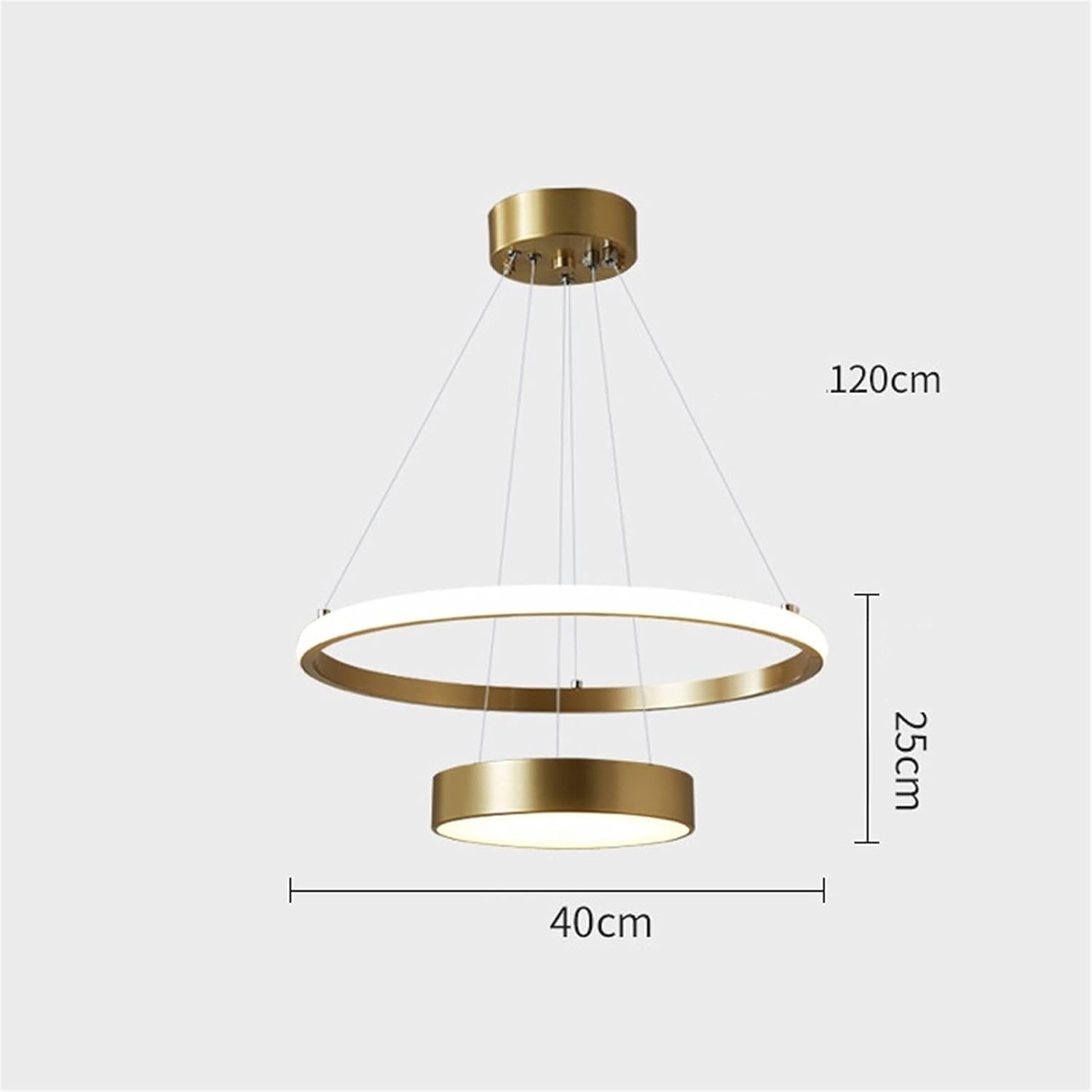 Modern Decorate Brass Chandelier Acrylic Lampshade Chandelier Indoor Illumination Led Ceiling Lamps Suitable