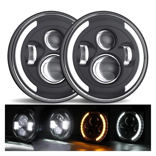 Phare LED 7 pouces Halo DRL pour vos sorties tout-terrain et bivouac