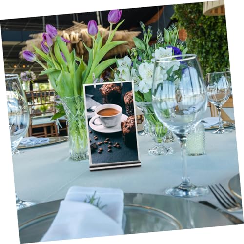Support de panneau de table vertical transparent de qualité