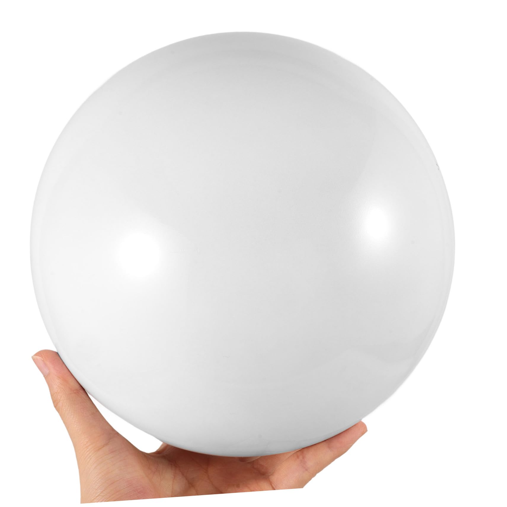 YARNOW Sfera Specchiata in Acciaio Inossidabile Bianco, Globo Riflettente da Giardino, Decorazione Chic per Esterni e Centrotavola