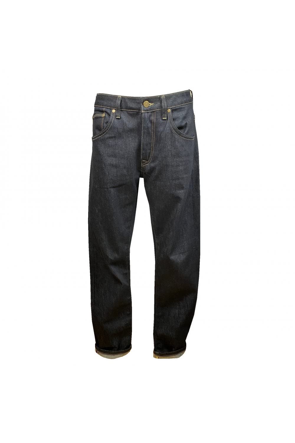 TrojanZip Fly Stretch Straight Leg Badged Jean TC/1022 38L Raw