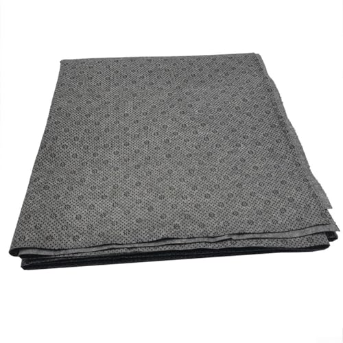 Alfombra de vinilo antideslizante con patrón de ciruela, para cojines de asiento de coche, color gris y negro
