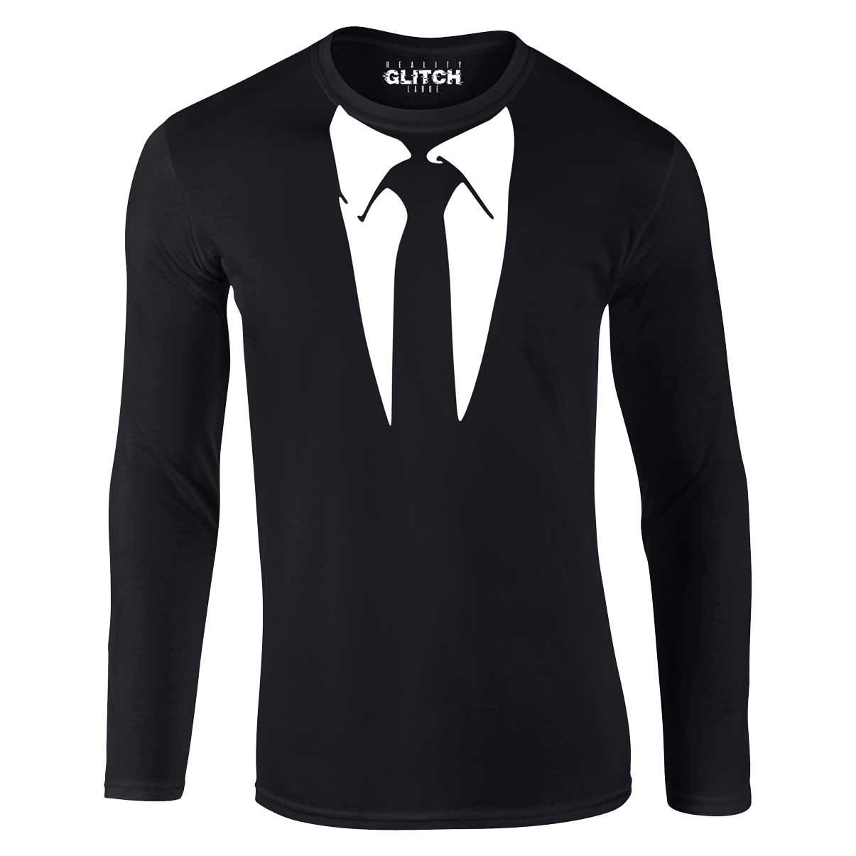 Reality GlitchMen's Suit Long Sleeve T-Shirt
