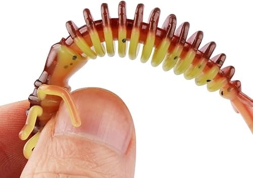 Miniatura 5 de East Rain Cicada Larva artificial Cebos suaves para pesca de lubina (PVC 1.96in2.44in3.34in, 0.030.060.16oz. Opción de 11colores)