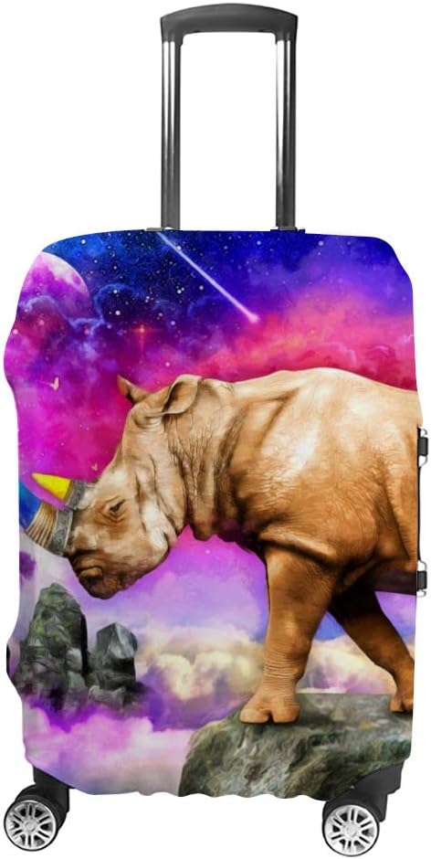 review Luggage Cover Suitcase Cover Oil Painting Elephant Fantasy Colorful Landscape Galaxy Protective Covers Suitcase Protector XL Fits 28-32 Inch Luggage