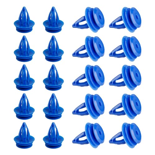 Rumyve 20pcs Wheel Arch Trim Clip,Car Door Trim Panel Clip Riveted Fasteners,Plastic Front and Rear Wheel Arch Molding Fasteners