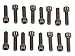 Mr. Gasket 979G 1.25 x 30mm Metric Header and Exhaust Manifold Bolt - 16 Piece