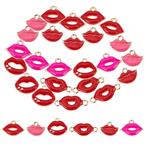 Colgantes de labios para diseñar pendientes de moda en tus talleres DIY