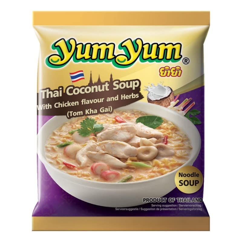 Soupe de nouilles Poulet Coco Thai Yum Yum le repas chaud express et gourmand